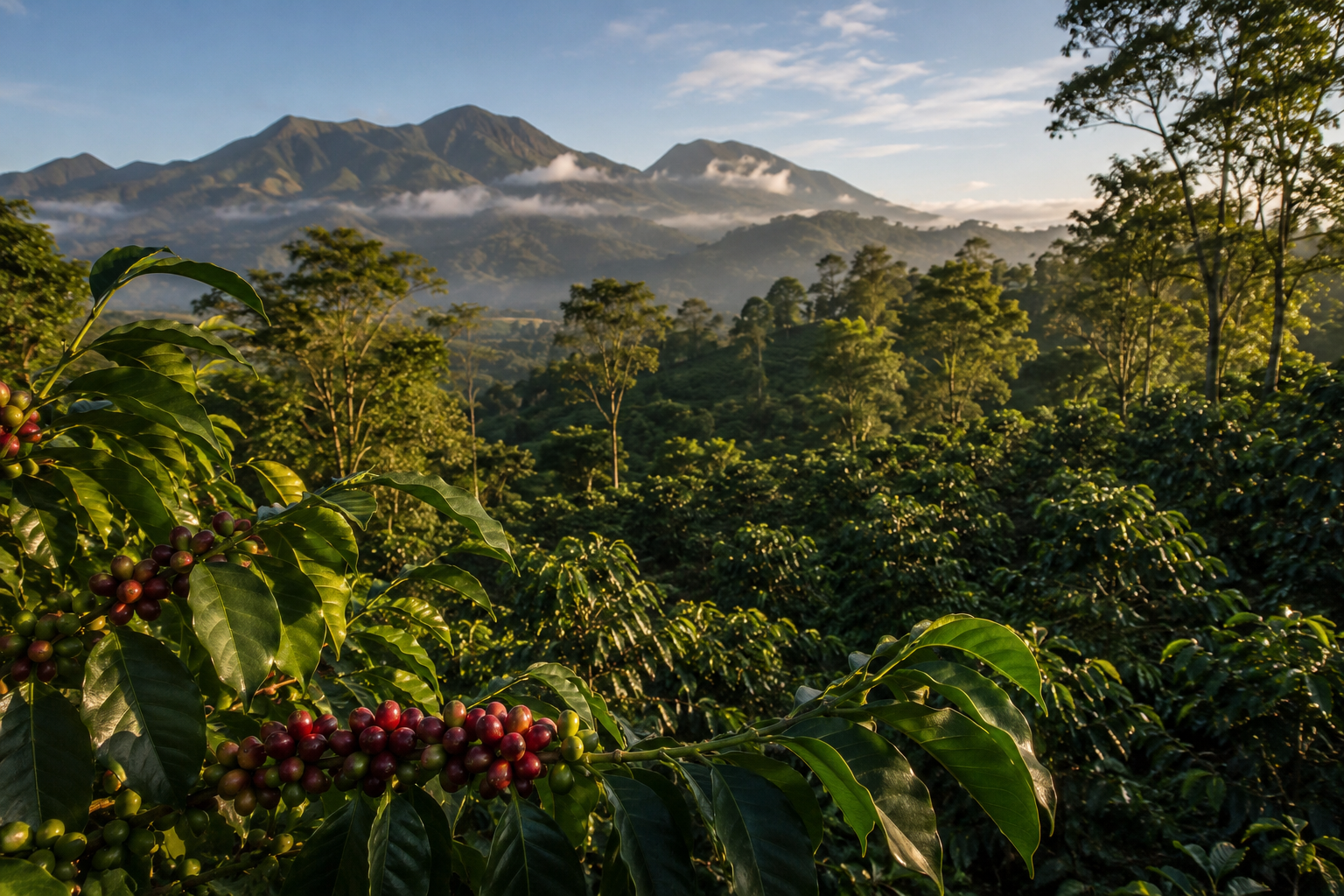 Bajawa highland coffee farm